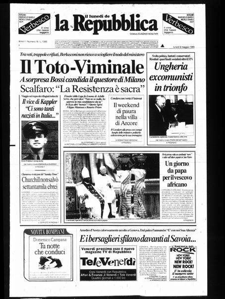 Il lunedì de La repubblica